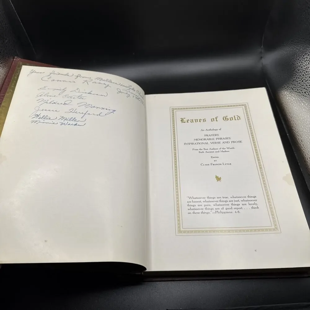 Vintage 1958 Book Leaves Of Gold Revised Edition By Clyde Francis Lytle